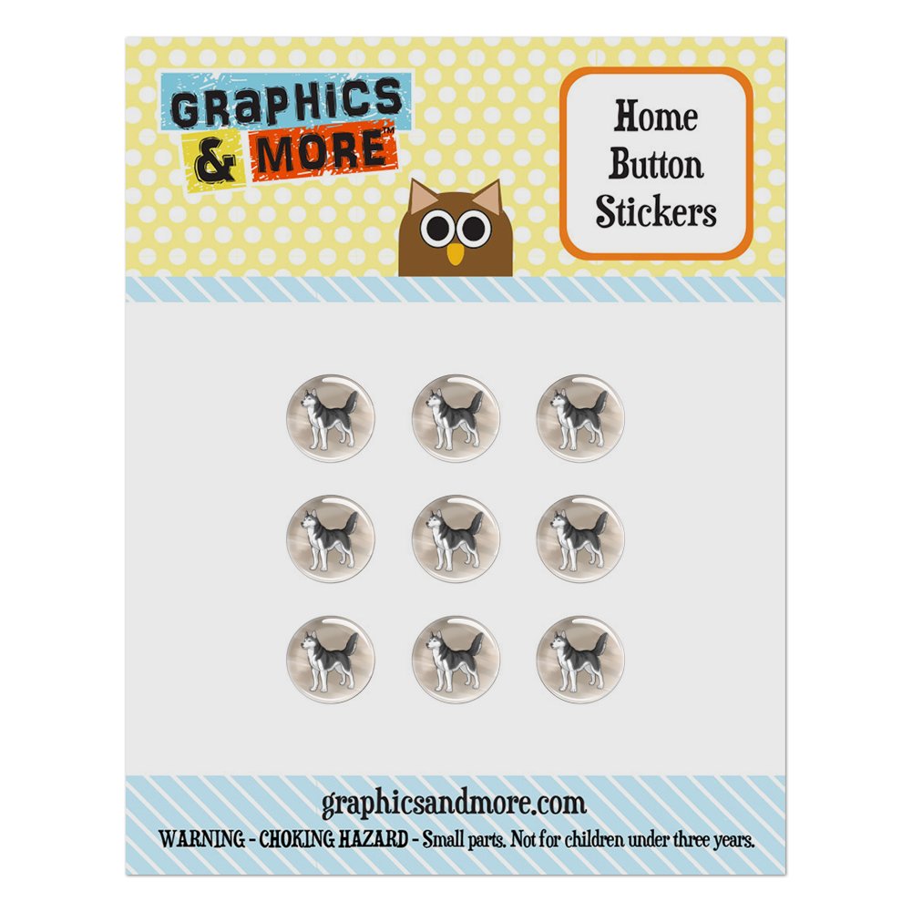 miniature 50  - Bouton Home Stickers Set fit Apple iPhone 5 5 C 5 S 6 6 S Plus Dog chiot