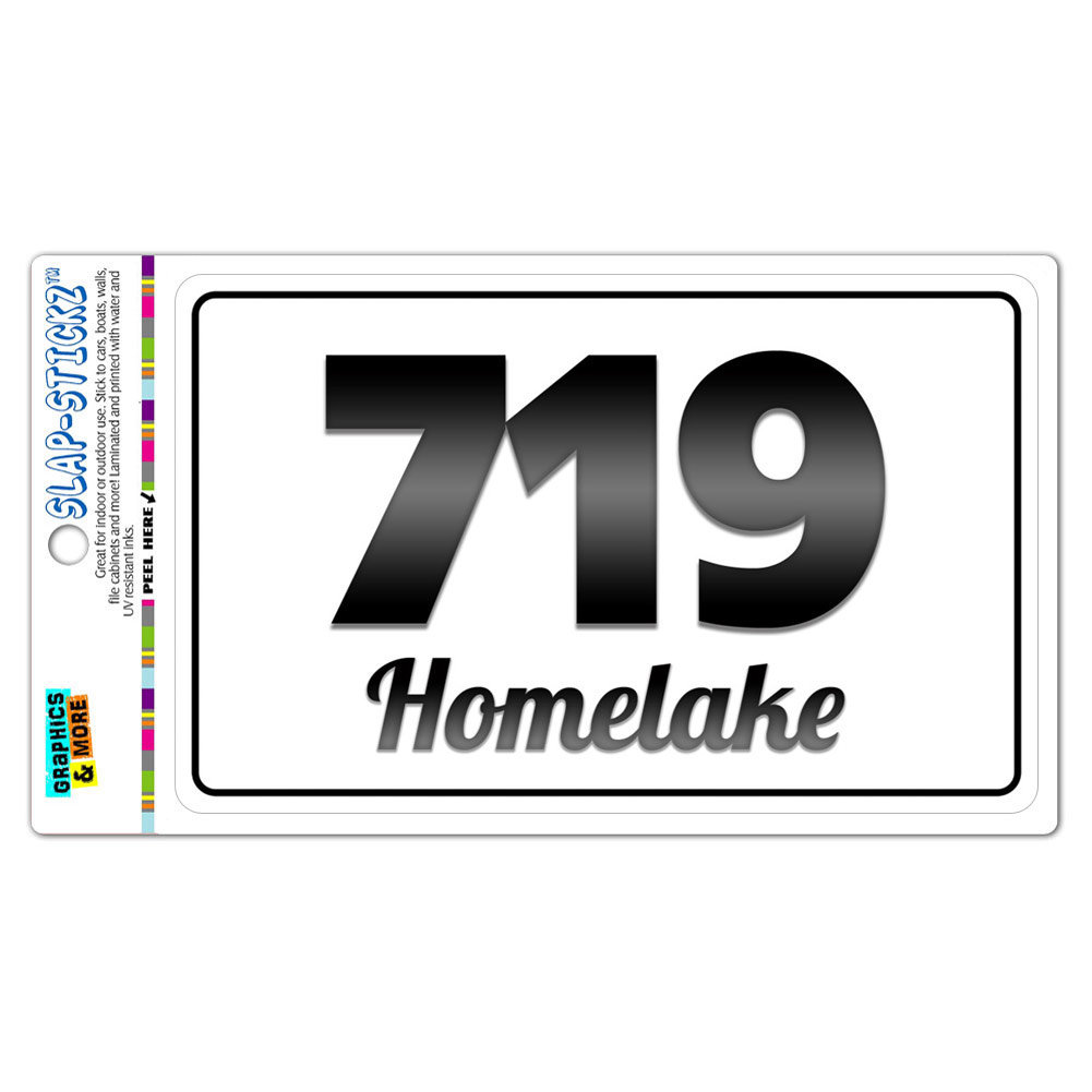 Area Code B W Window Laminated Sticker 719 Colorado CO Hoehne Twin 