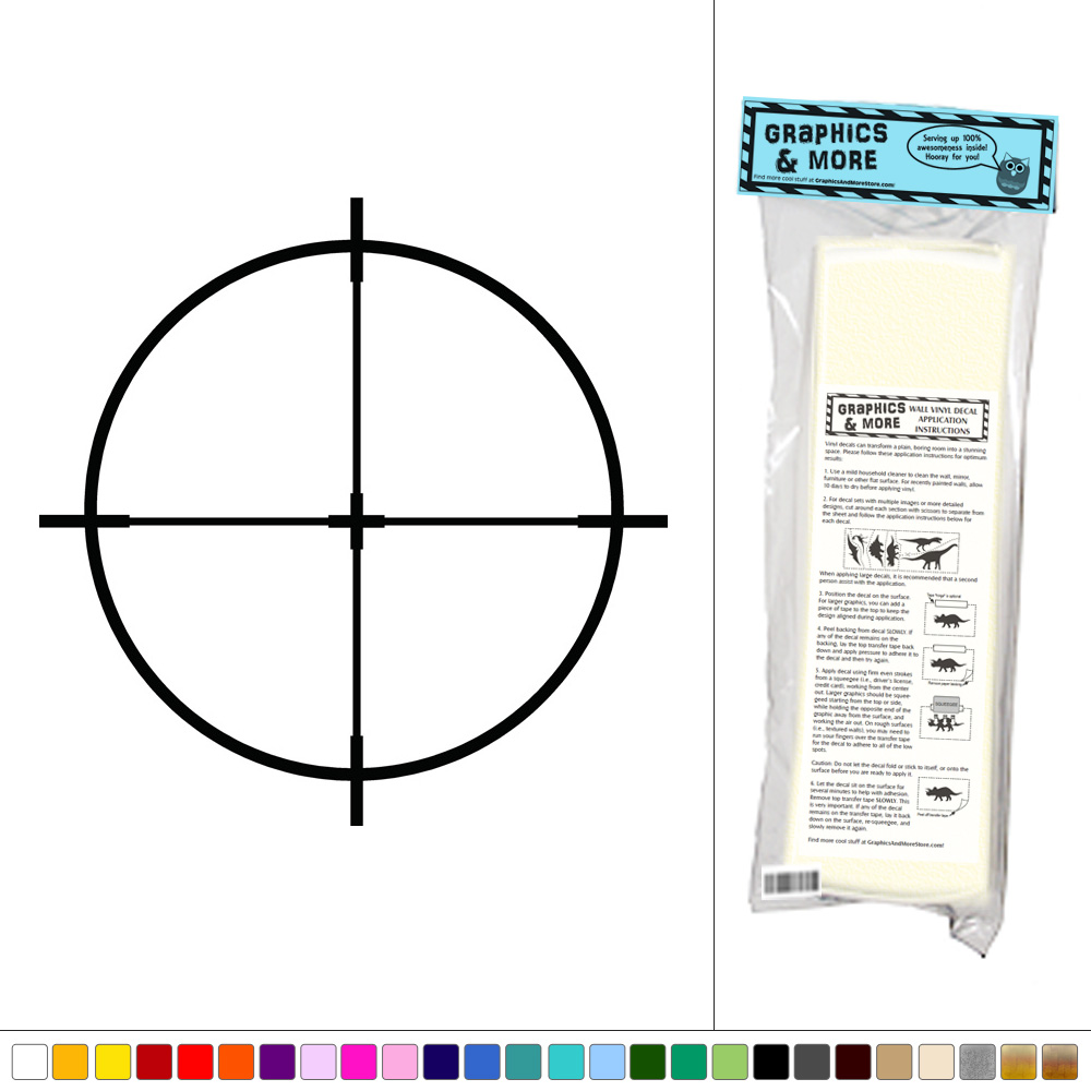 Rifle Sight Scope - Sniper Target - Vinyl Sticker Decal ...
