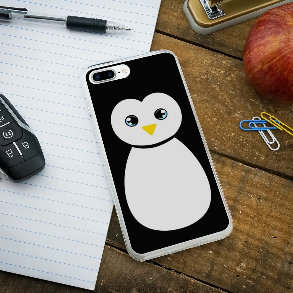 Cute Penguin Black and White Apple iPhone 8, 8 Plus, X, 11 Case eBay