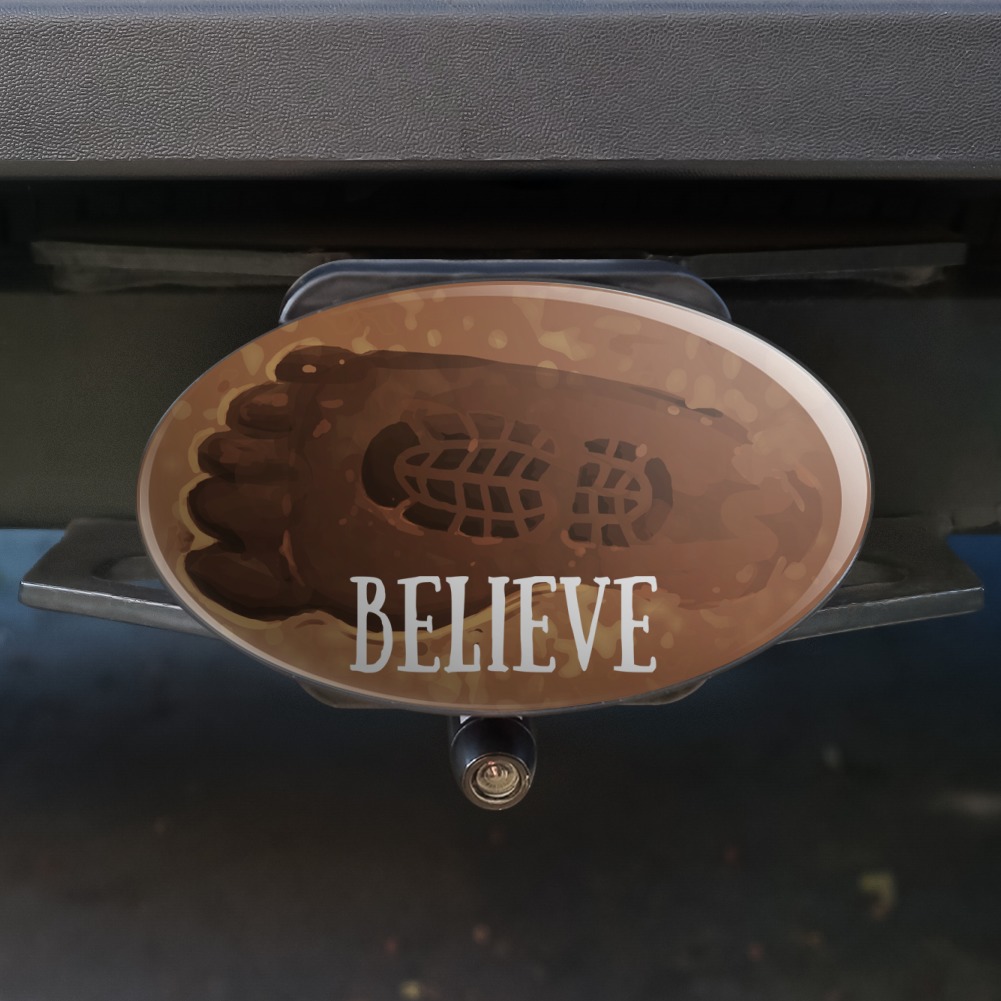 Graphics and More Bigfoot Sasquatch Believe Foot Print Tow Trailer Hitch Cover Plug Insert 2 