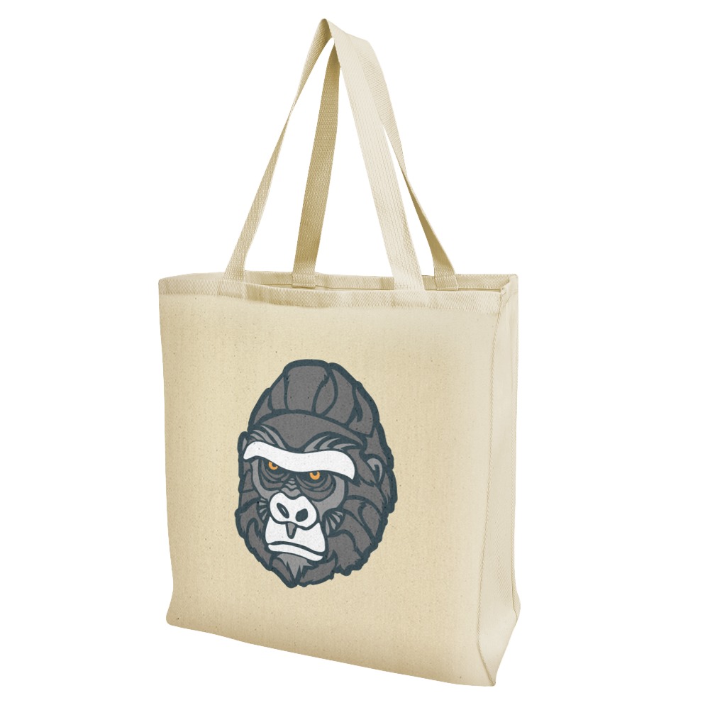 Gorilla Face Grocery Travel Reusable Tote Bag 